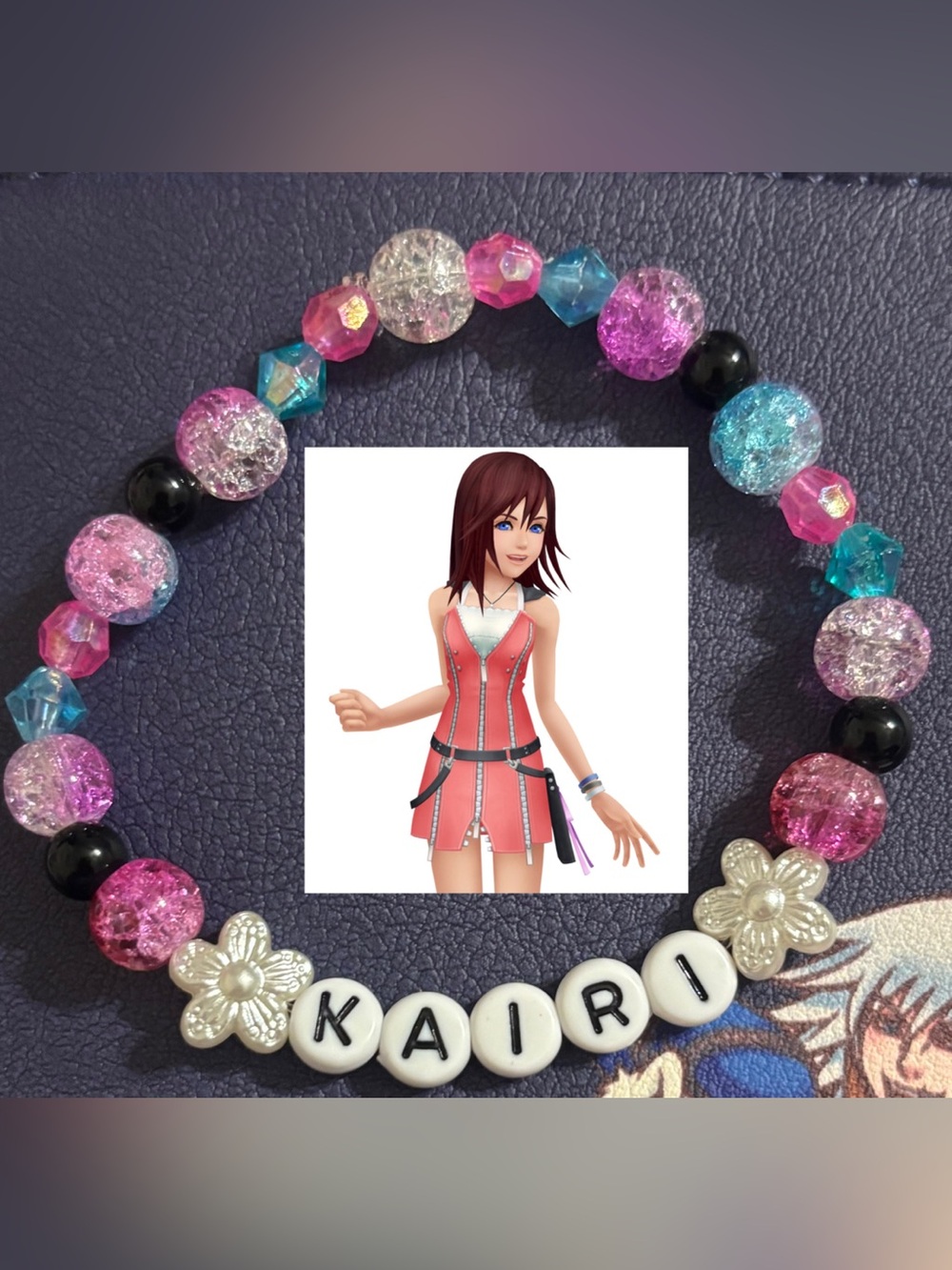 Kingdom Hearts Kairi Custom Beaded Bracelet